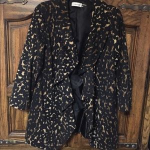 NWOT CK Animal Print Blazer open front 🏡